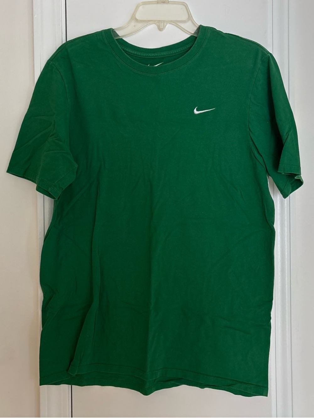 Nike Green Short Sleeve Crew with White Swoosh